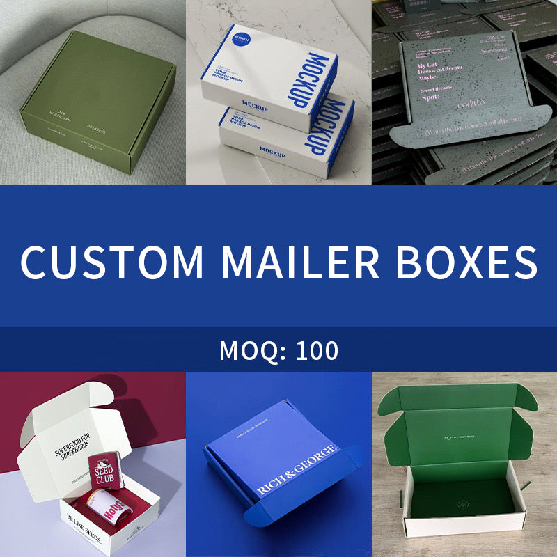 100 PCs Custom Printed Boxes/Packaging