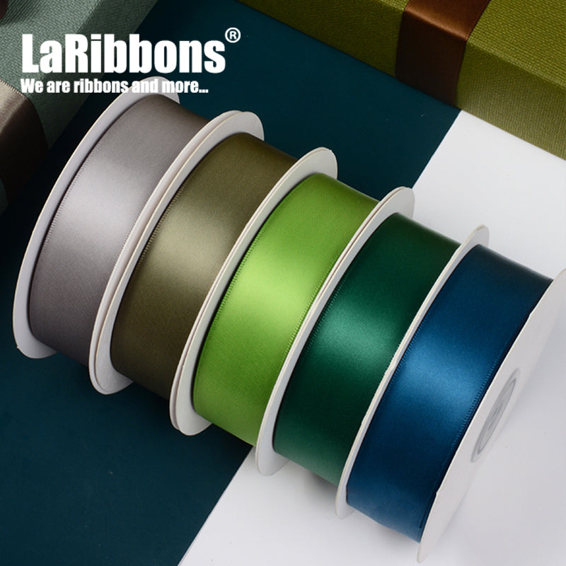 Wholesale Double Face Satin Ribbon Rolls - 500 Yards Min. Order | Polyester Woven Ribbon | Multi Colors Available