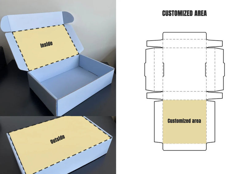 100 PCs Custom Printed Boxes/Packaging